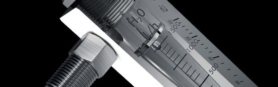 Durchflussmesser aus Akrylat (PMMA) zum Messen großer Durchflüsse